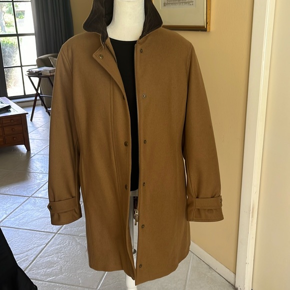 Barbour Wool Newmarket winter coat size 12 US - Picture 4 of 16